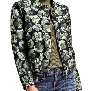 Banana Republic Floral Jacquard Bomber Jacket